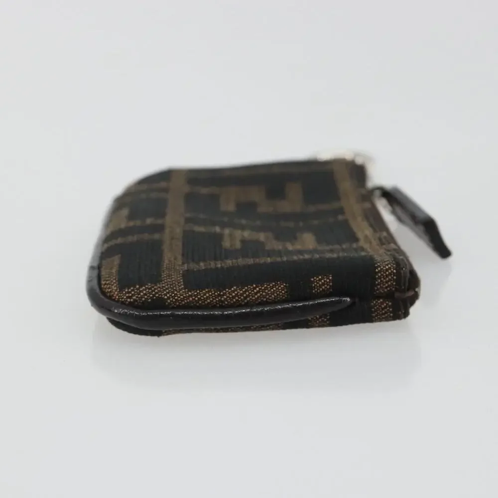 Fendi Zucca Coin Purse Brown